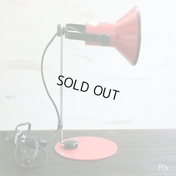 画像2: 小泉産業　ヒカリ　レトロ　小型スタンドライト　KT-83652　赤　ユーズド品