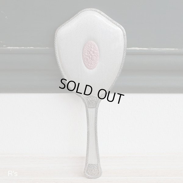 画像2: POLA　ポーラ化粧品　レトロ　手鏡　ピンクの花のレリーフ　未使用品(LL2684)