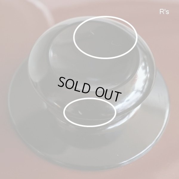 画像8: レトロ　サンコーウェア ホーロー両手鍋　18ｃｍ　ブラウン系　花柄　未使用品(LL2298)