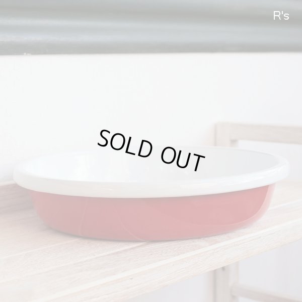 画像9: ハニーウェア　ホーローボウル　大小2個セット　赤　未使用品(ま1141）