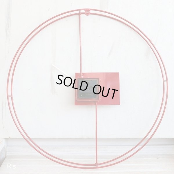 画像5: イタリア　Diamantini&Domeniconi　フレームクロック　掛け時計　赤　ユーズド美品（店407）