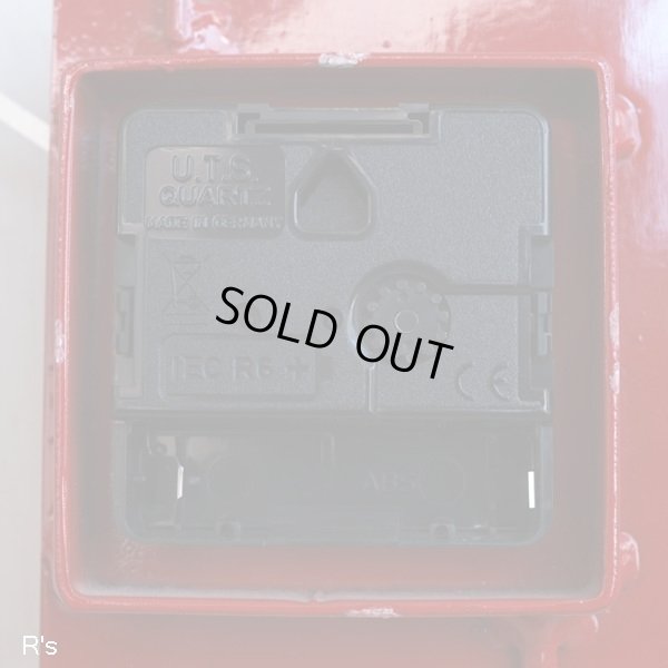 画像6: イタリア　Diamantini&Domeniconi　フレームクロック　掛け時計　赤　ユーズド美品（店407）