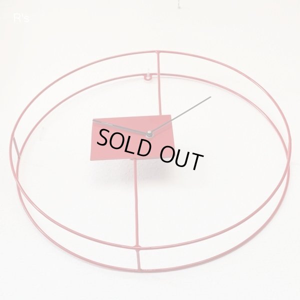 画像4: イタリア　Diamantini&Domeniconi　フレームクロック　掛け時計　赤　ユーズド美品（店407）