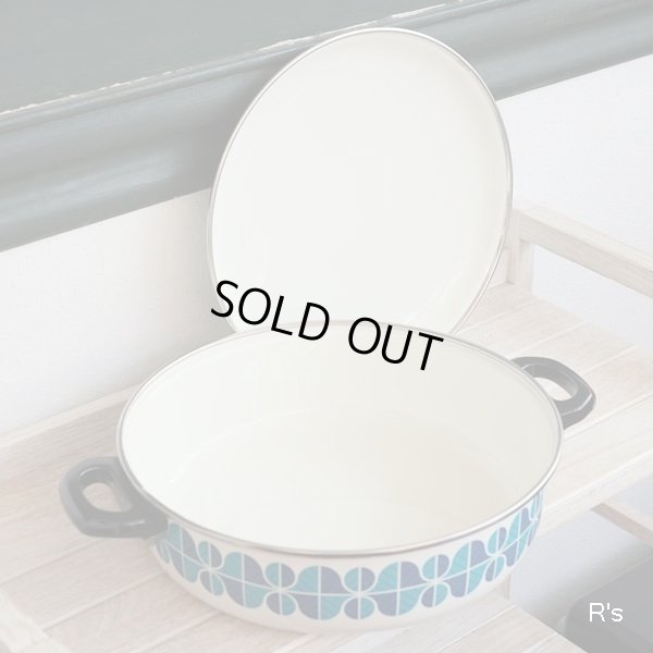 画像3: ノリタケ　Better Living　ホーロー両手平鍋　3.5L　JOY　ブルー柄　未使用品（チ2815）