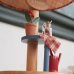 画像7: イシグロ　木製スタンドライト　ムードランプ　GARDEN　タータンチェック　赤　ユーズド品（店737）
