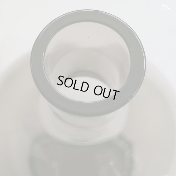 画像6: HIROTA　GLASS　廣田硝子　BYRON　ガラスフラワーベース　花生け　チャコールグレー　未使用品（店4573）