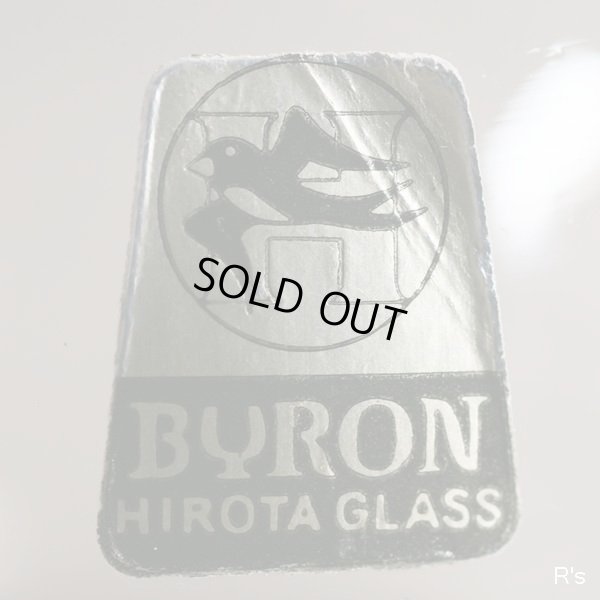 画像3: HIROTA　GLASS　廣田硝子　BYRON　ガラスフラワーベース　花生け　チャコールグレー　未使用品（店4573）