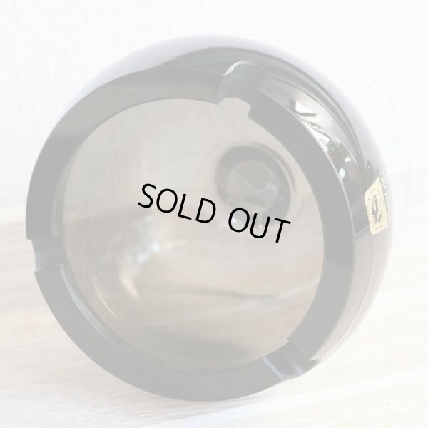 画像4: HIROTA　GLASS　廣田硝子　BYRON　ガラス灰皿　チャコールグレー　未使用品(X2937)