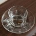 画像3: フランス　arcoroc　アルコロック　ヴィンテージ　ガラスカップ＆ソーサー　小　未使用品（キ1261）