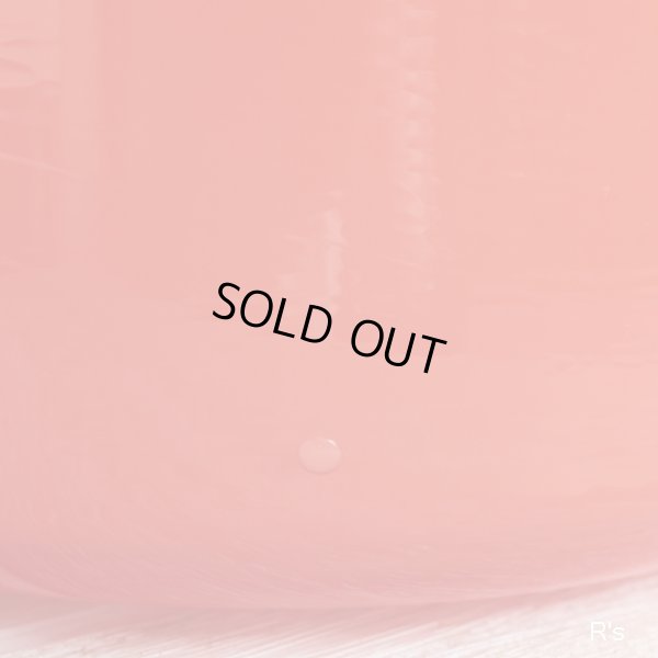 画像7: レトロ　OSAKA　ISHIZUKA　ガラス　持ち手付きフラワーベース　Majolican　オレンジ　未使用品(TT3070)