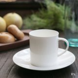 Nittoroyal　ニットーロイヤル　コーヒーカップ＆ソーサー　白　未使用品（LL1732）