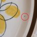 画像6: Sone　ソネチャイナ　Super　Stone　ハンドル付き27ｃｍプレート　黄色の花柄　未使用品（ミ2830）