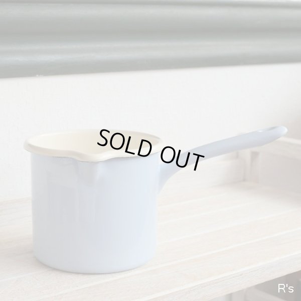 画像2: オーストリア　RIESS　ホーローミルクパン　12ｃｍ　1L　ミトン付き　未使用品（TT293)