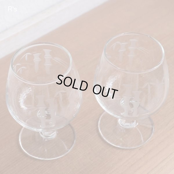 画像10: レトロ　木製　回転式グラススタンド　ウイスキーグラス2客＆ワイングラス2客セット　展示品(g5319)