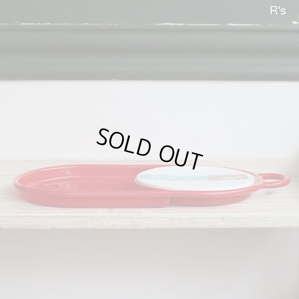 画像4: Bellone　フルーツまな板　カッティングボード　赤地に白い水玉　未使用品(メ728）