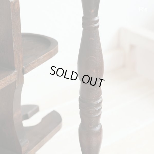 画像6: レトロ　木製　回転式グラススタンド　ウイスキーグラス2客＆ワイングラス2客セット　展示品(g5319)