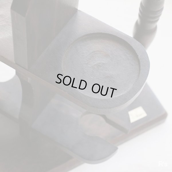 画像5: レトロ　木製　回転式グラススタンド　ウイスキーグラス2客＆ワイングラス2客セット　展示品(g5319)