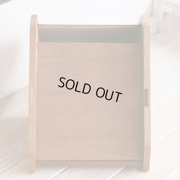 画像7: U.S.A.　Shaklee　木製　蛇腹開閉式小物入れ　カードケース　ヴィンテージ品（店2293）