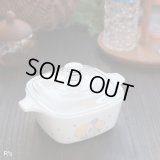 コーニング　角型両手鍋　700ｍｌ　林静一デザイン　女性の横顔　未使用品　(N499)