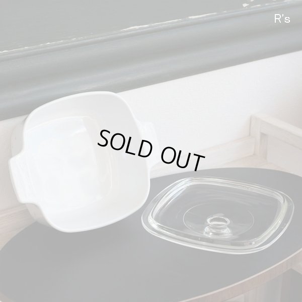 画像3: コーニング　角型両手鍋　1.5L　林静一デザイン　女性の横顔　未使用品(N2627)