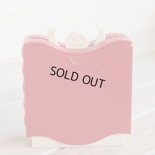 画像2: リフトアップ　トゥースピックケース　人型つまようじ入れ　赤　ユーズド品　箱付き（も5077）