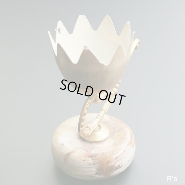 画像4: ヨーロピアン　オニキスベースのアンティーク風　小さなインテリア　ユーズド品（店4009）