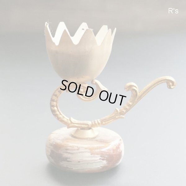 画像3: ヨーロピアン　オニキスベースのアンティーク風　小さなインテリア　ユーズド品（店4009）