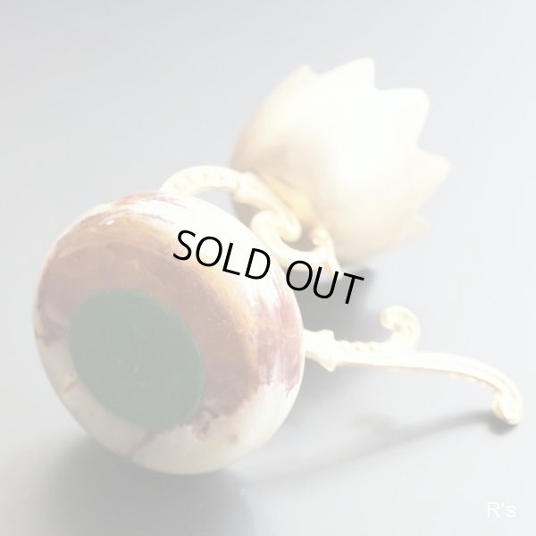 画像6: ヨーロピアン　オニキスベースのアンティーク風　小さなインテリア　ユーズド品（店4009）