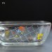 画像7: NARUMI　鳴海製陶　クックマミー　角型　持ち手付き　耐熱ガラスボウル　花柄　未使用品(X1313)