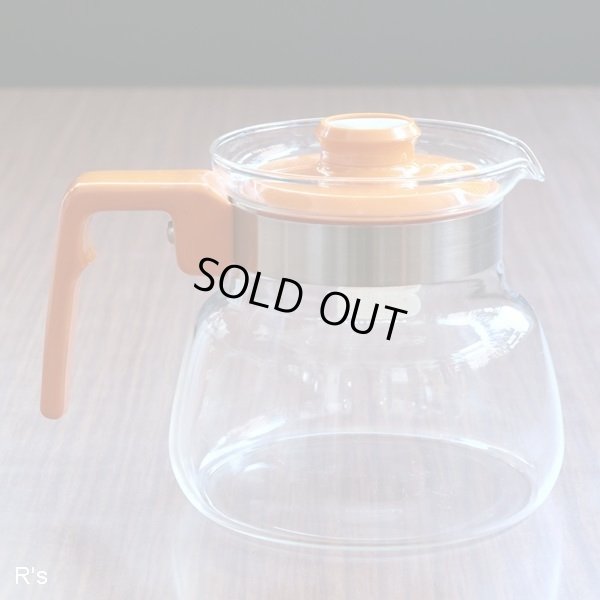 画像5: HARIO　ハリオ　耐熱ガラス　ティー・コーヒーポット　オレンジ　未使用品(Q1634)