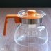 画像5: HARIO　ハリオ　耐熱ガラス　ティー・コーヒーポット　オレンジ　未使用品(Q1634)