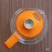 画像6: HARIO　ハリオ　耐熱ガラス　ティー・コーヒーポット　オレンジ　未使用品(Q1634)