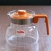 画像2: HARIO　ハリオ　耐熱ガラス　ティー・コーヒーポット　オレンジ　未使用品(Q1634)