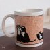 画像4: レトロ　マグカップ　黒猫柄　未使用品 (s1387)