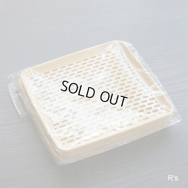 画像6: タッパーウェア　お重箱　カルテット　角型密閉容器　4個セット　イエロー　すのこ付き　ハンドル付き　未使用品（冷4108）