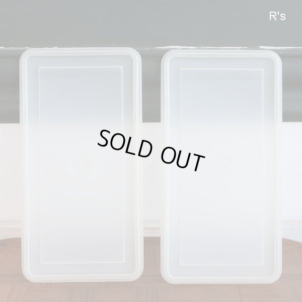 画像8: タッパーウェア　SSセット　大　長方形　角型保存容器2個セット　イエロー　未使用品　袋入り(VV4731)