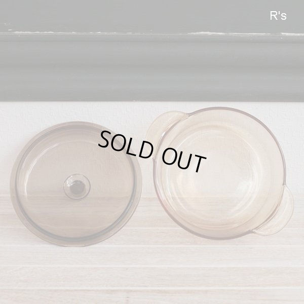 画像3: フランス　Luminarc　リュミナルク　VITRO　ガラス両手鍋　アンバー　未使用品(VV 705)