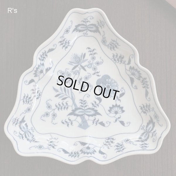 画像2: Blue Danube　ブルーダニューブ　トライアングルプレート　三角形おつまみ皿　ユーズド品 (ZZ 3984)