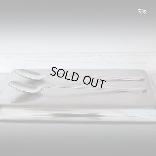 画像4: S.K.&CO.　レトロ　ステンレス　先割れスプーン　パフェスプーン　ペアセット　未使用品　袋入り（ヒ 2862）