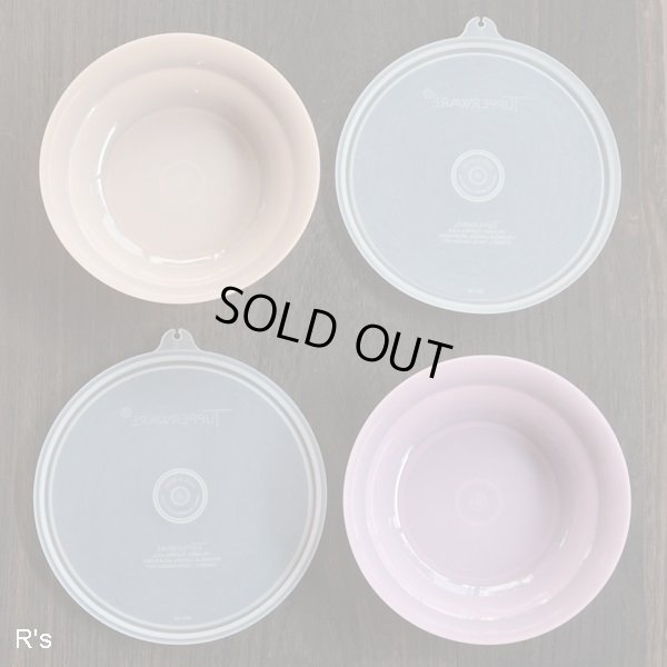 画像3: タッパーウェア　フラワーボール（大）ペアセット　蓋付きボウル2色セット　ユーズド品 (PP 4309)