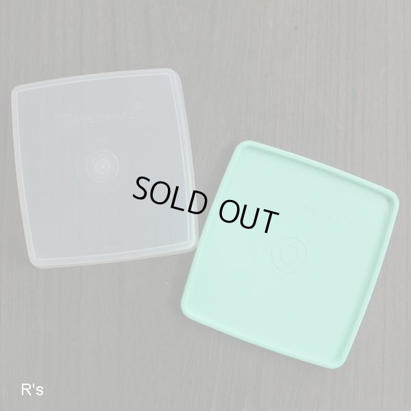 画像4: タッパーウェア　冷蔵ケース　角型保存容器　小　蓋グリーン　未使用品　袋入り