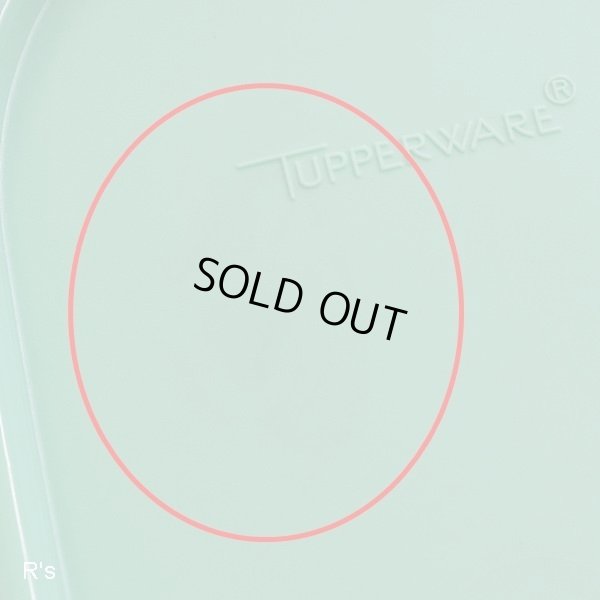 画像5: タッパーウェア　MM楕円＃1　オーバル型保存容器　蓋グリーン　未使用品　袋入り