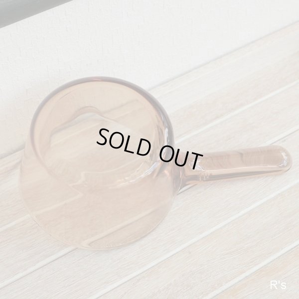 画像7: フランス　VISION　コーニング　ミルクパン　ガラス片手鍋　アンバー　未使用品（RR3184）