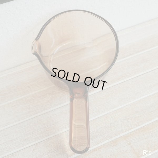 画像6: フランス　VISION　コーニング　ミルクパン　ガラス片手鍋　アンバー　未使用品（RR3184）