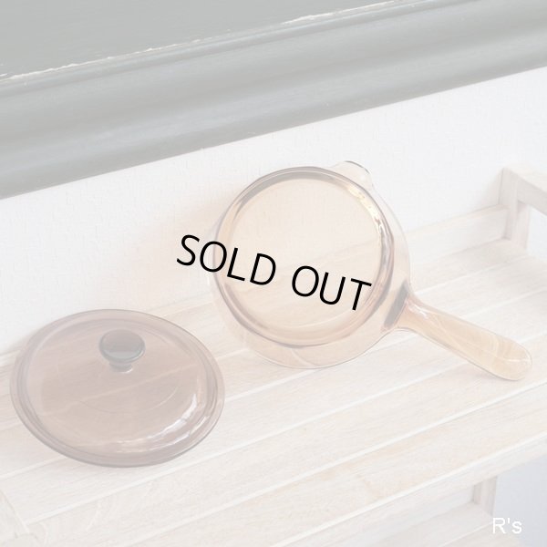 画像5: フランス　コーニング　ソースパン　16ｃｍ　ガラス片手鍋　アンバー　未使用品（PP2136）