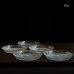 画像2: ノリタケクリスタル　ガラスプレート　渦　13ｃｍ　小皿5枚セット　未使用品（N 4673） (2)