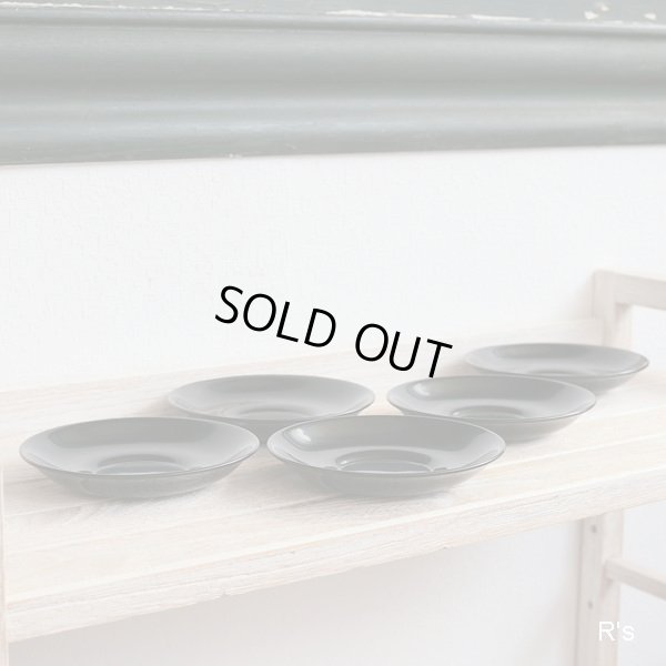 画像4: 高級漆器　喜門　御茶托　5客揃え　黒　未使用品　共箱付き（棚4176）