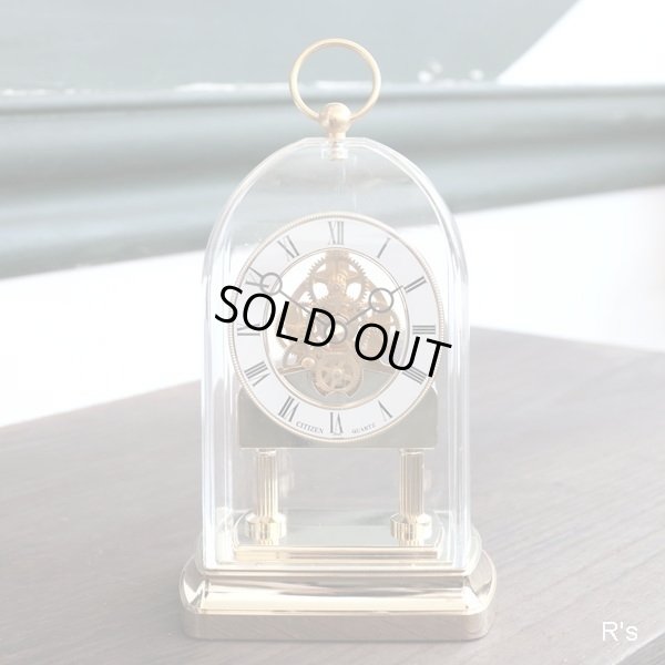 画像2: CITIZEN　シチズン　クオーツ　置き時計　スケルトン　ユーズド品