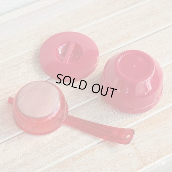 画像5: World　ワールド印　レトロ　茶こしセット　茶こし＆受け器　赤　未使用品（ケ670）