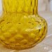 画像3: レトロ　ガラスキャニスター　ひょうたん型ガラス瓶　アンバーイエロー　未使用品(S435)